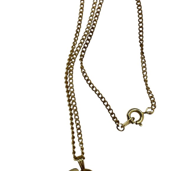 Green and Gold Floral Necklace - Picture 5 of 7